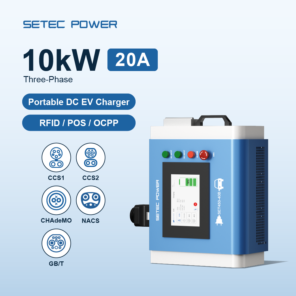 Home Ev Charger - Reisbare 10kW hogesnelheids mobiele DC EV-lader
