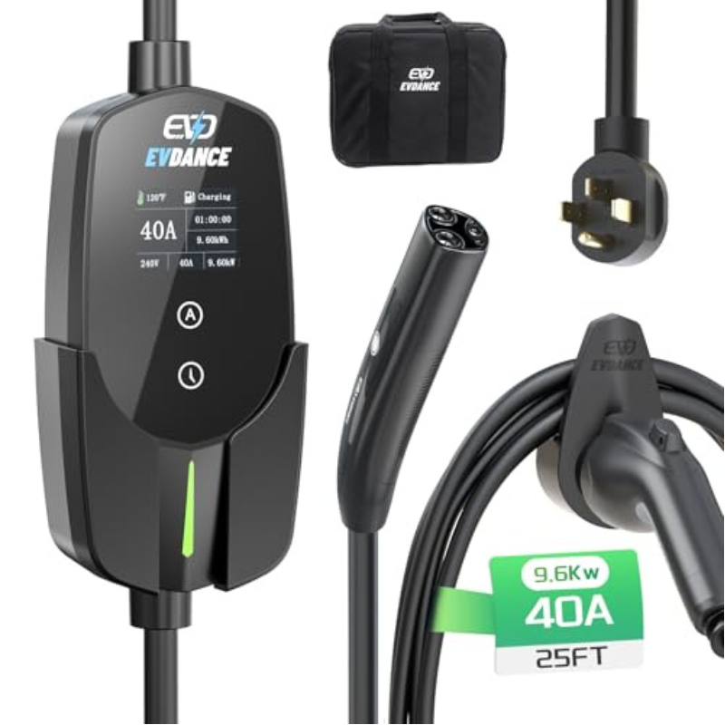 Home Ev Charger - EVDANCE Draagbare EV-lader voor Tesla 40A