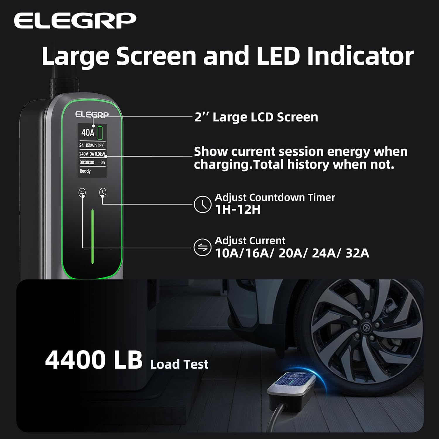 ELEGRP 32 Amp draagbare elektr - Home Ev Charger recensie en prijs
