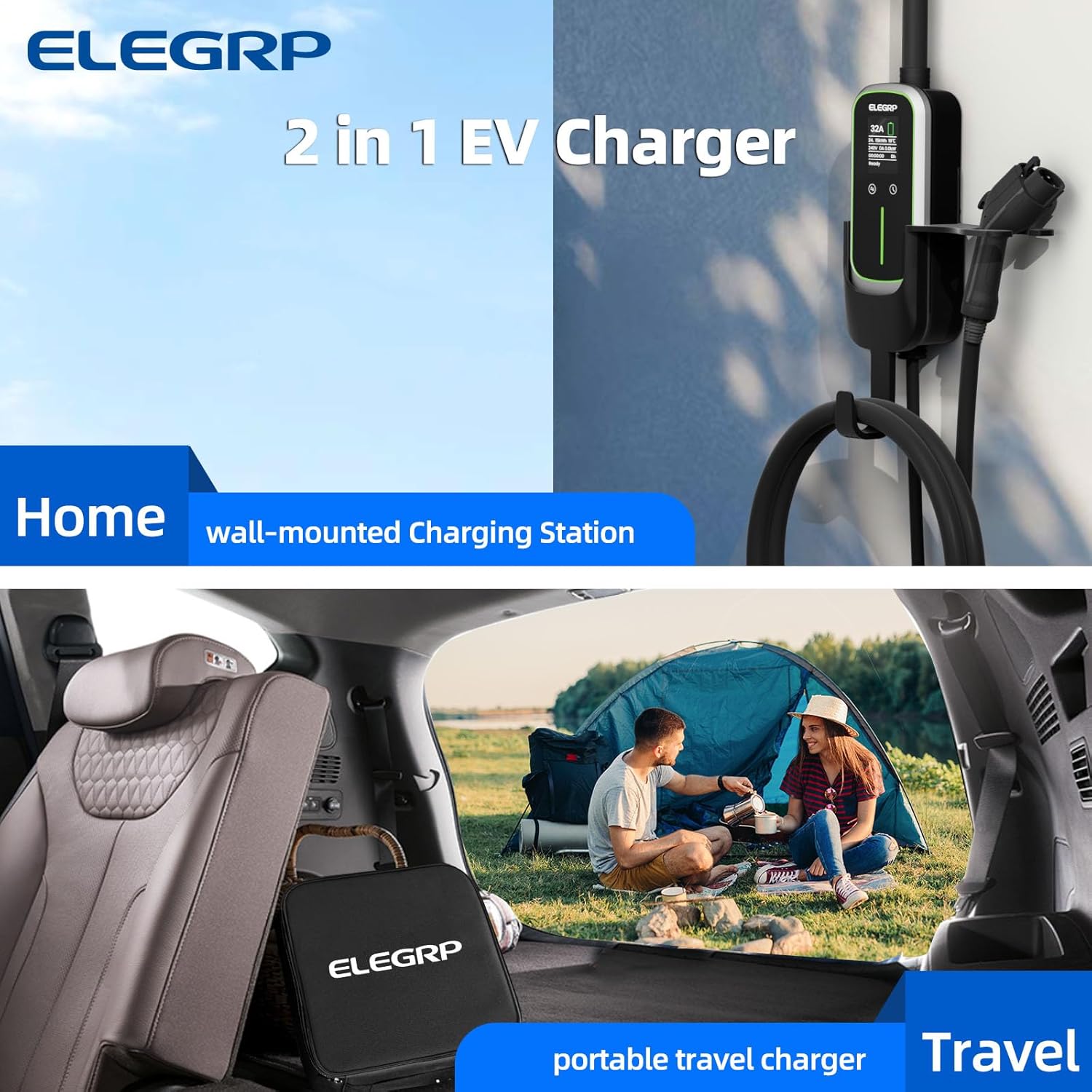 ELEGRP 32 Amp draagbare elektr - Home Ev Charger recensie en prijs
