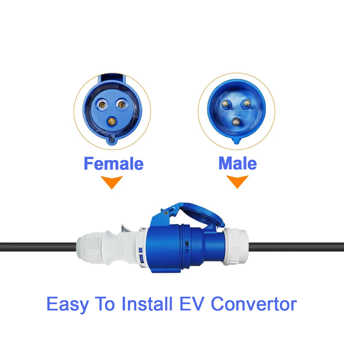 NTO Blauwe CEE Vrouwelijke Ste - Ev Charger Adapter recensie en prijs