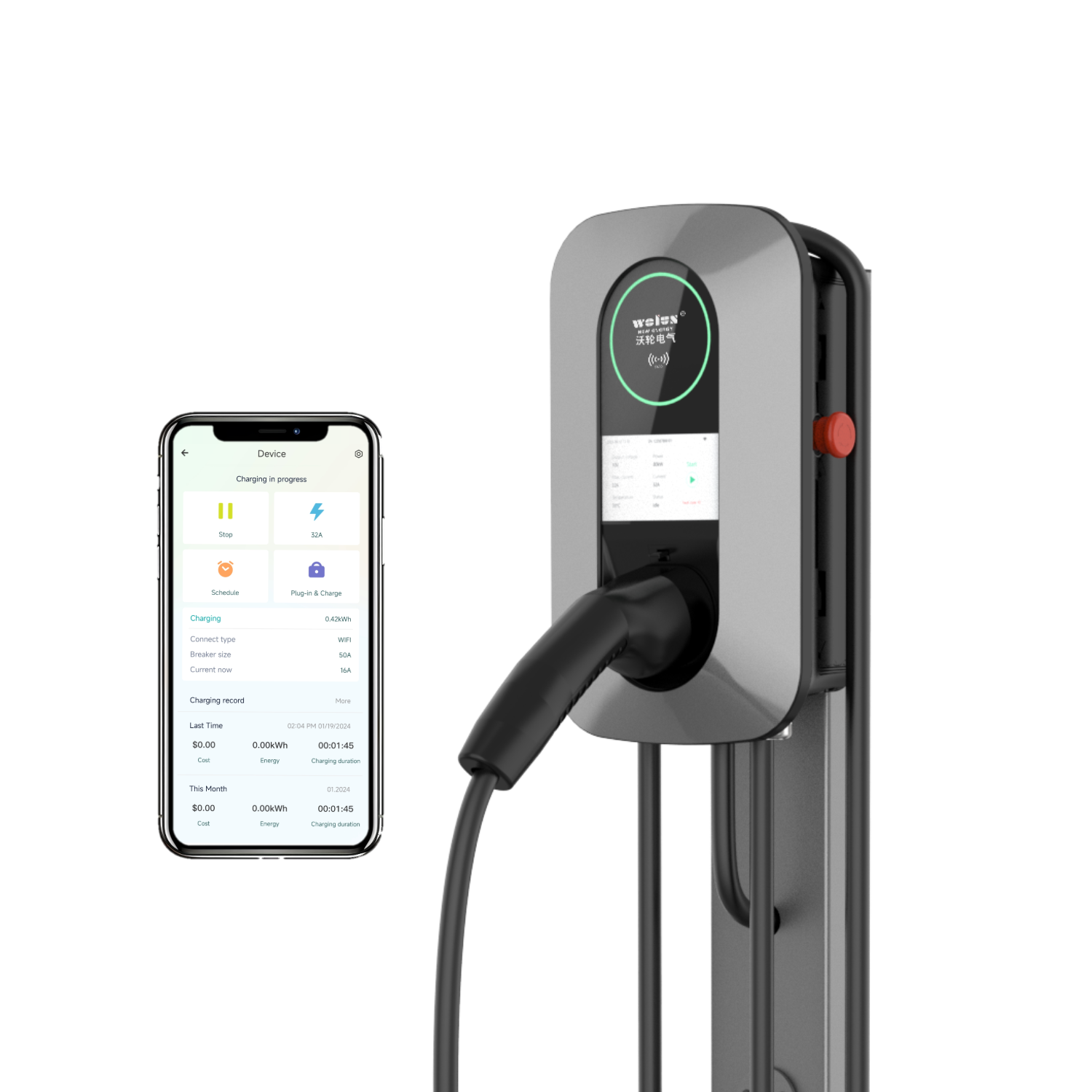 22kW AC Oplaadpaal voor thuisg - Home Ev Charger recensie en prijs