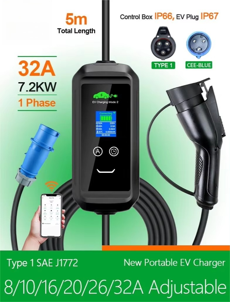 Aangepaste USA AC draagbare EV - Portable Ev Charger recensie en prijs